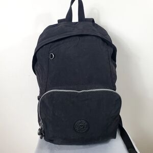 Kipling Black Backpack One Pocket Adjustable Straps